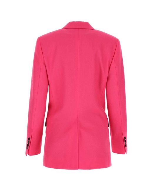 AMI Pink Fuchsia Wool Blazer