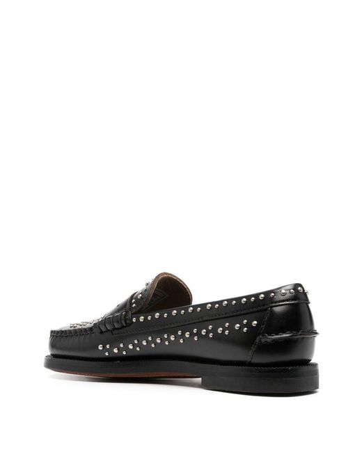 Sebago Black Dan Leather Loafers