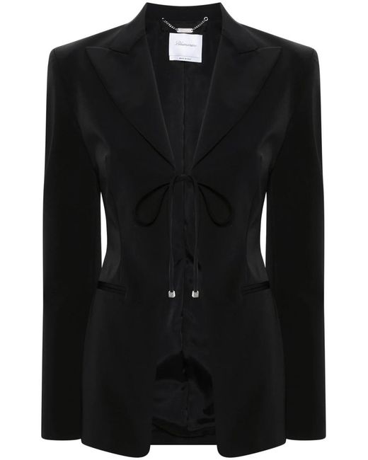 Blumarine Black Single-Breasted Jacket