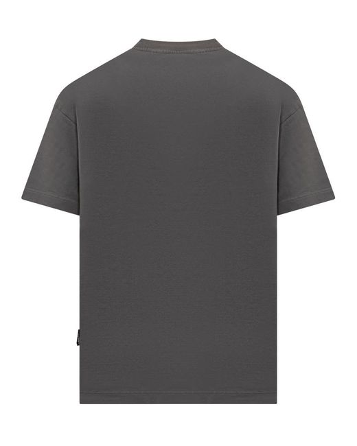 Palm Angels Gray T-shirt With The Palm Logo for men