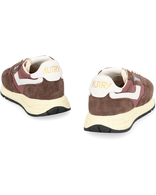 Autry Brown Reelwind Low-top Sneakers