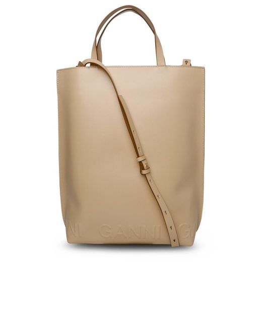 Ganni Natural Leather Bag