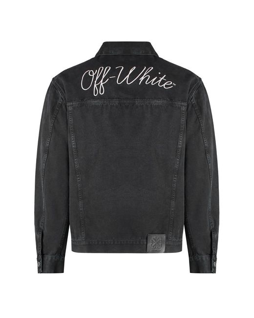 Off-White c/o Virgil Abloh Black Denim Jacket for men