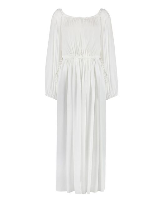 Chloé White Silk Dress