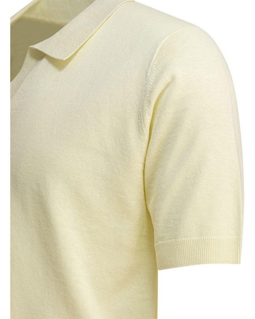 Norse Projects White "Leif" Polo Shirt for men