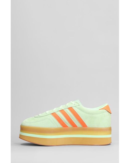 Adidas Yellow Gazelle Stack Sneakers