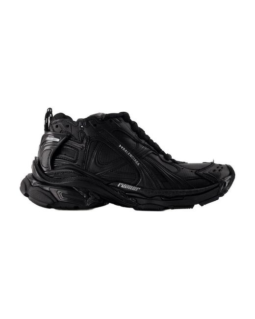 Balenciaga Black Runner Ripstop Sneakers