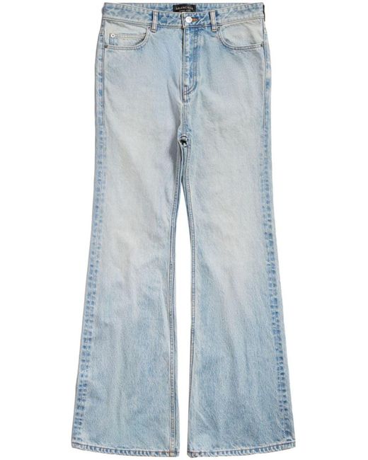 Balenciaga Blue Flared Denim Jeans