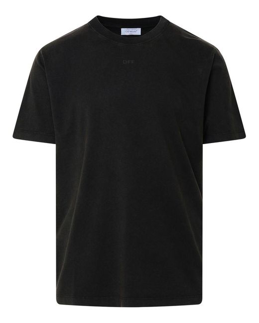 Off-White c/o Virgil Abloh Black Moon Cotton T Shirt for men