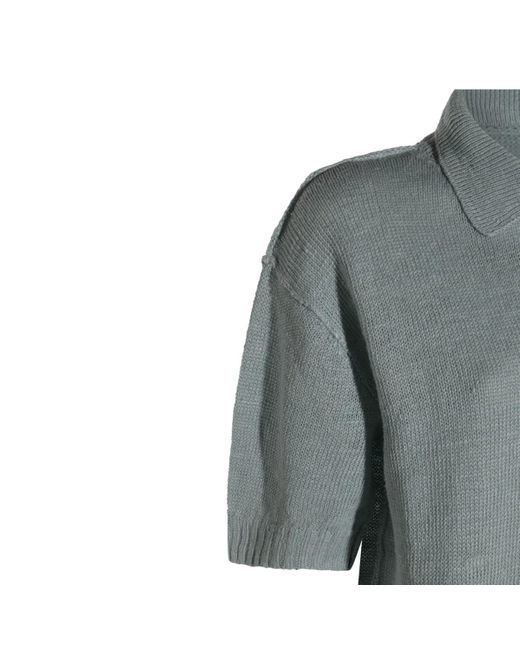 Maison Margiela Blue T-Shirts And Polos