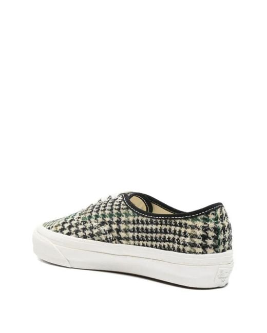 Vans White 'Lx Authentic 44 Harris Tweed' Sneakers