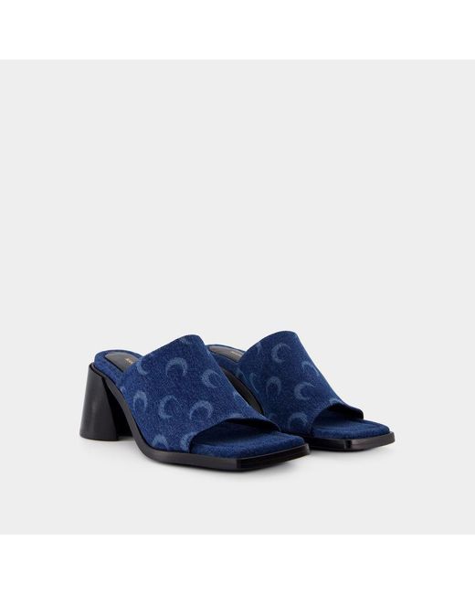 MARINE SERRE Blue Sandals