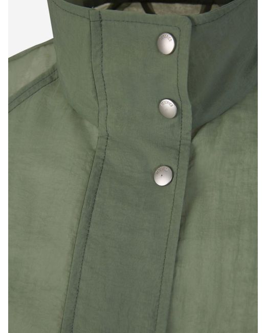 Peserico Green Semi-transparent Trench Coat