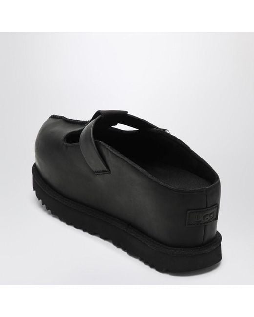 Ugg Black Goldenstar Hi Mules In