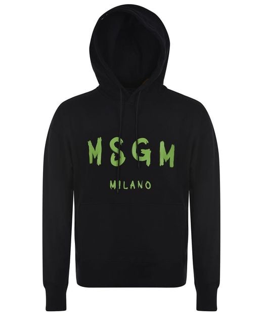 MSGM Black Sweatshirt for men