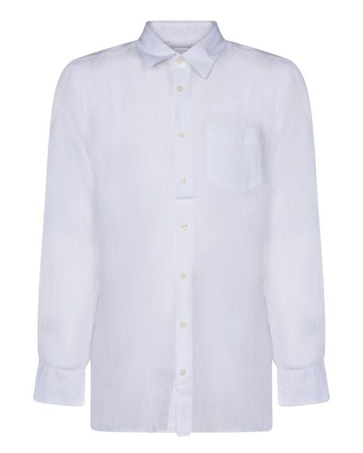 120% Lino White Shirts for men