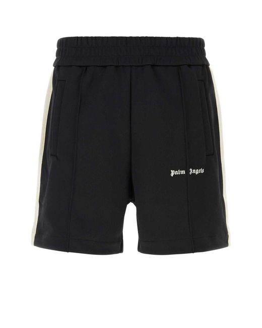 Palm Angels Black Bermuda Shorts for men