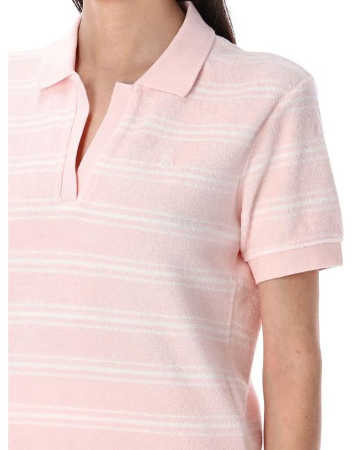 Sporty & Rich Pink Src Terry Polo Shirt