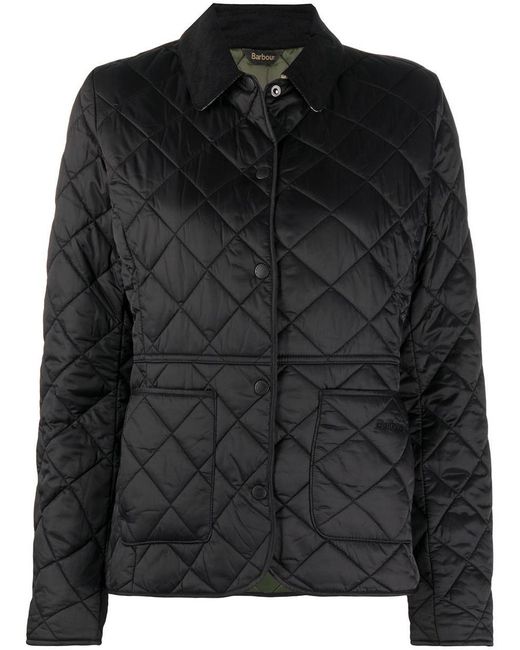 Barbour Black Quilted Fitted Jacket
