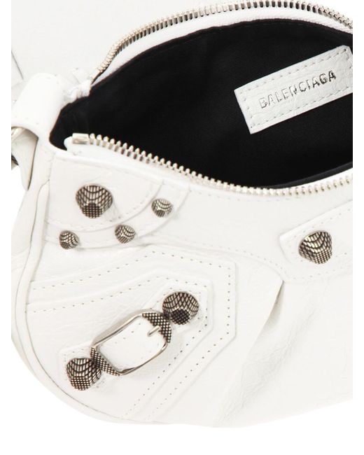 Balenciaga White "le Cagole Xs" Crossbody Bag
