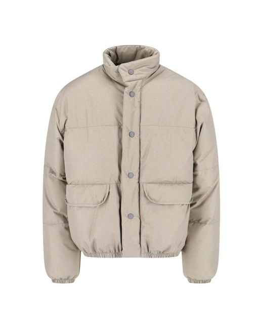 Our Legacy Natural Quilted Padded High-Neck Puffa Jacket for men