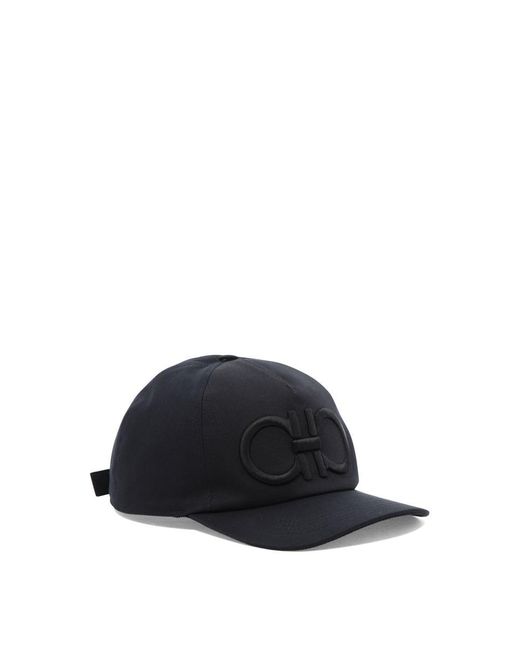 Ferragamo Blue Hats for men