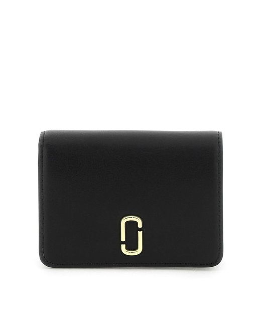 Marc Jacobs Black 'the J Marc Mini Compact Wallet'