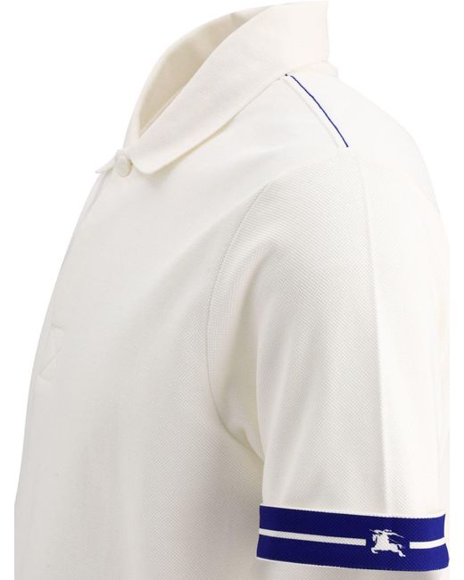 Burberry White "Ekd" Polo Shirt for men