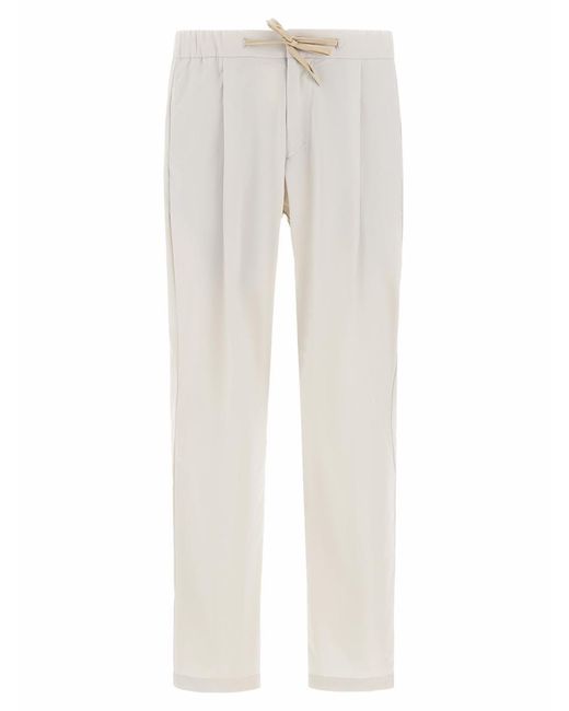 Herno White Trousers for men