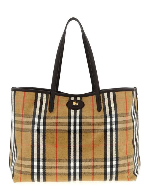 Burberry Natural Medium 'Highlands' Shopping Bag
