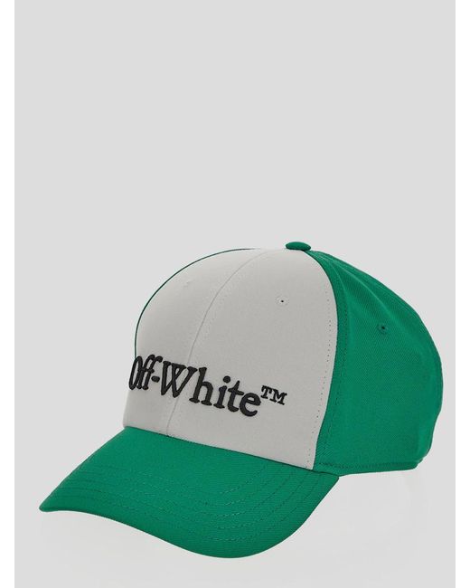 Off-White c/o Virgil Abloh Green Off- Hats for men