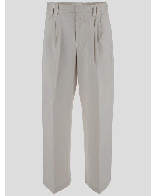 Closed Gray Trousers for men