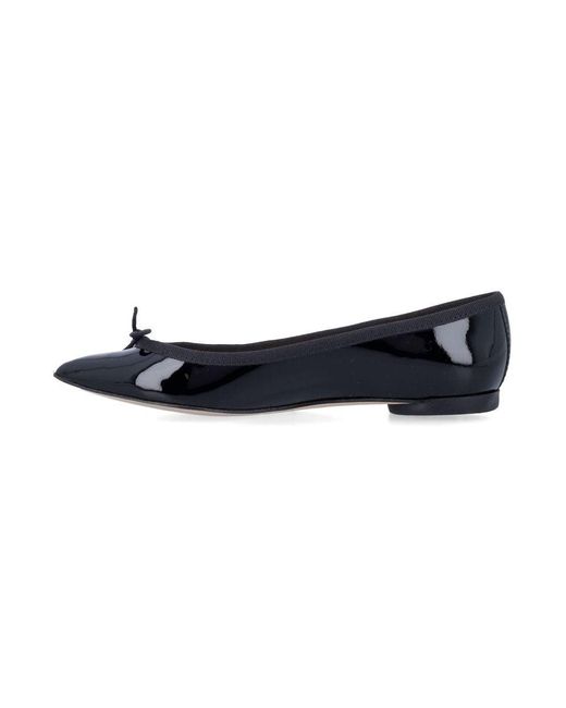 Repetto Blue Brigitte Pointy Toe Ballet Flats