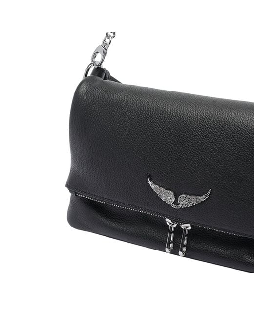 Zadig & Voltaire Black Rocky Shoulder Bag