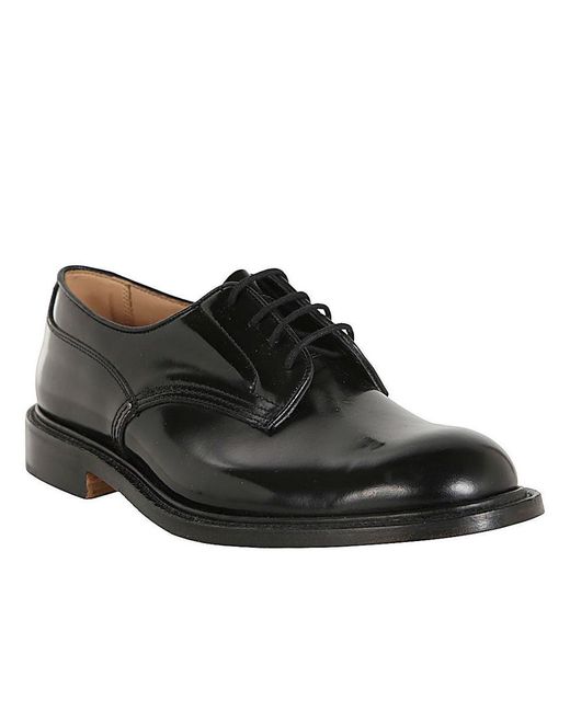 Tricker's Black Woodstock Lace Up Shoes for men