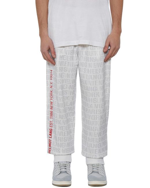 Helmut Lang Gray All Over Printed Pants for men