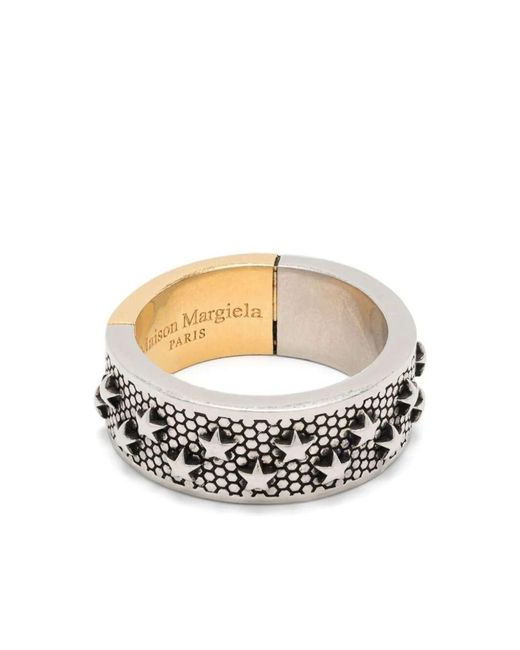 Maison Margiela White Ring Accessories for men
