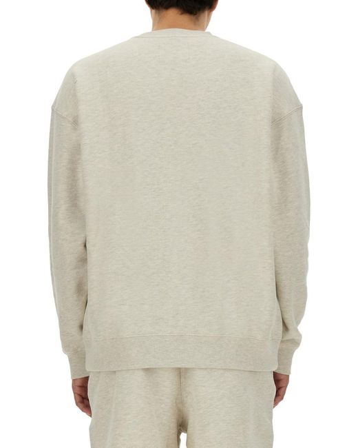 AWAKE NY White Cotton Sweatshirt for men