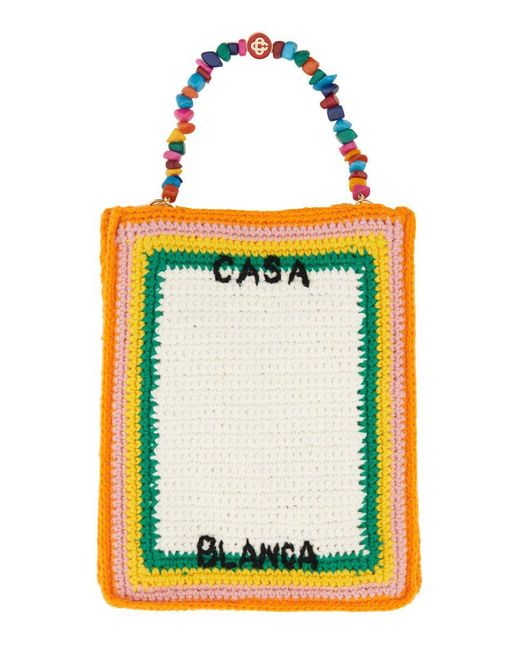 Casablancabrand Yellow Crochet Bag