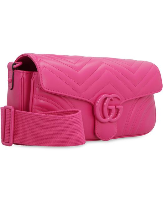 Gucci Pink gg Marmont Shoulder Bag