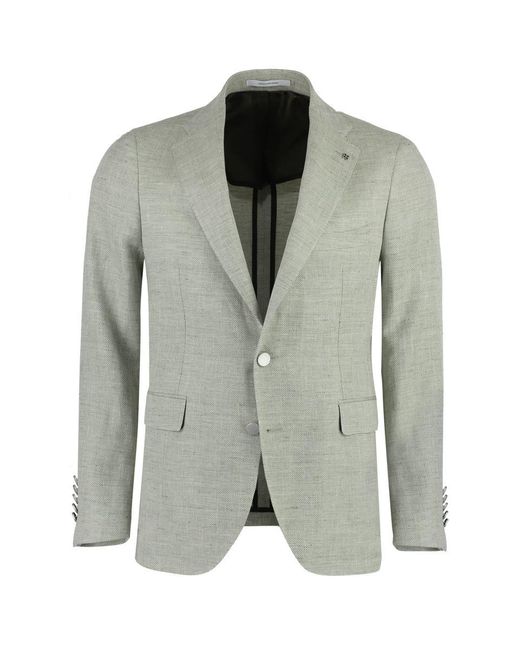 Tagliatore Green Single-breasted Two-button Jacket for men