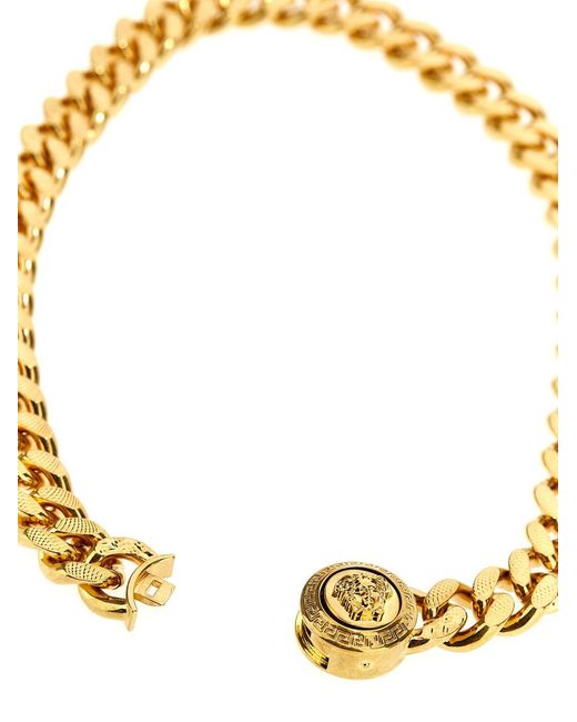 Versace Metallic 'Medusa' Necklace for men