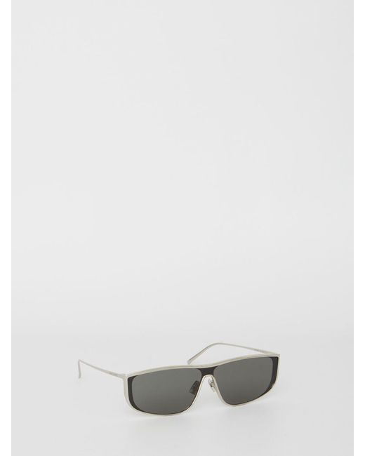 Saint Laurent White Sl 605 Luna Sunglasses