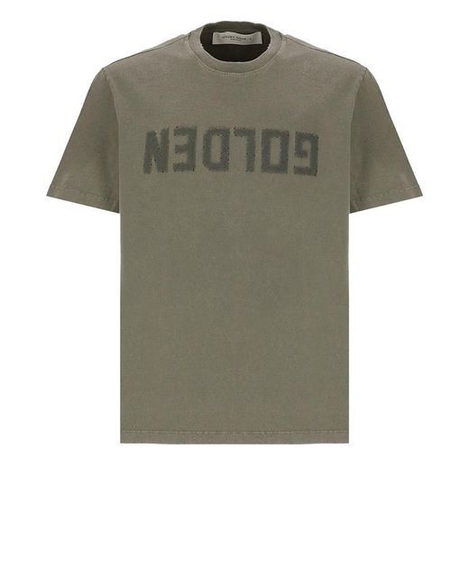 Golden Goose Deluxe Brand T-shirts And Polos Green for men