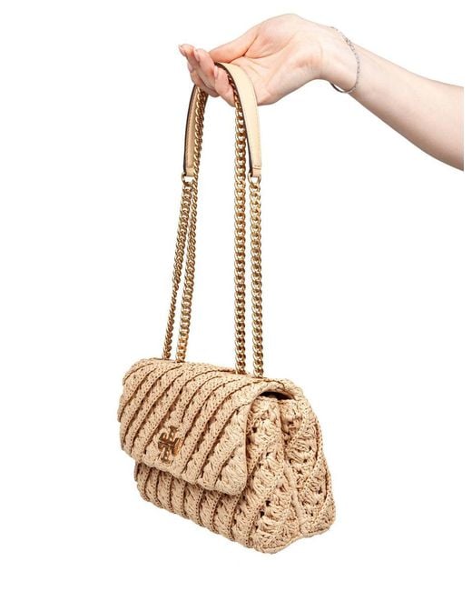 Tory Burch Natural Raffia Shoulder Bag