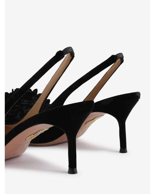 Aquazzura Black Slingbacks Heel Couturier Sling 65