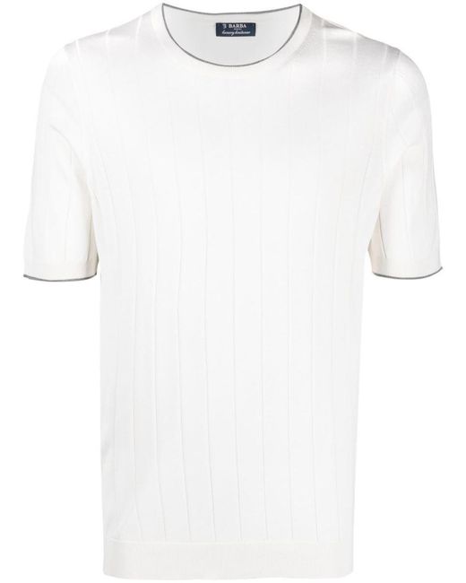 Barba Napoli White T-Shirts And Polos for men