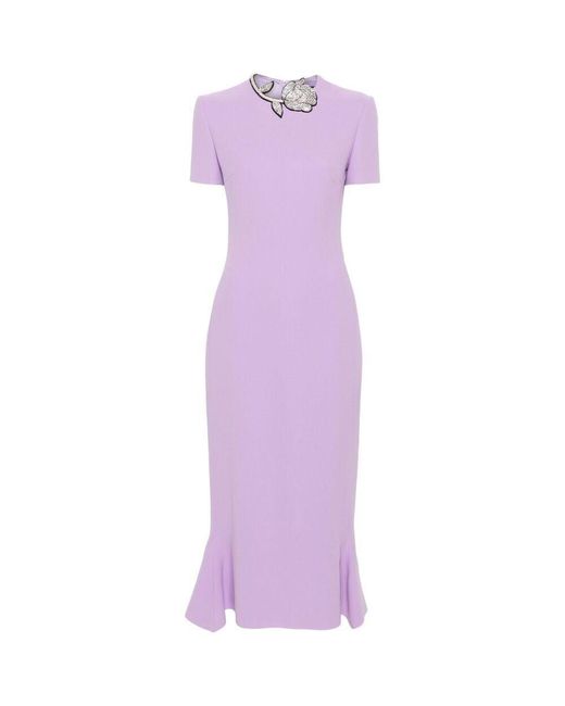David Koma Purple Dresses