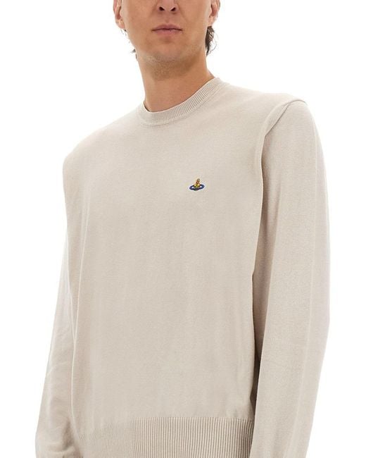 Vivienne Westwood Natural Alex" Jersey With Logo for men