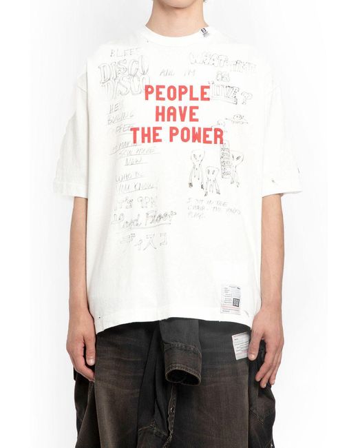 Maison Mihara Yasuhiro White T-shirts for men